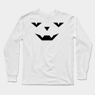 Spooky Vampire Halloween Pumpkin Face Long Sleeve T-Shirt